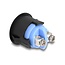 Delock Push Button for Installation 16 mm 2 x Screw Terminal actuator flat plastic snap in assembly