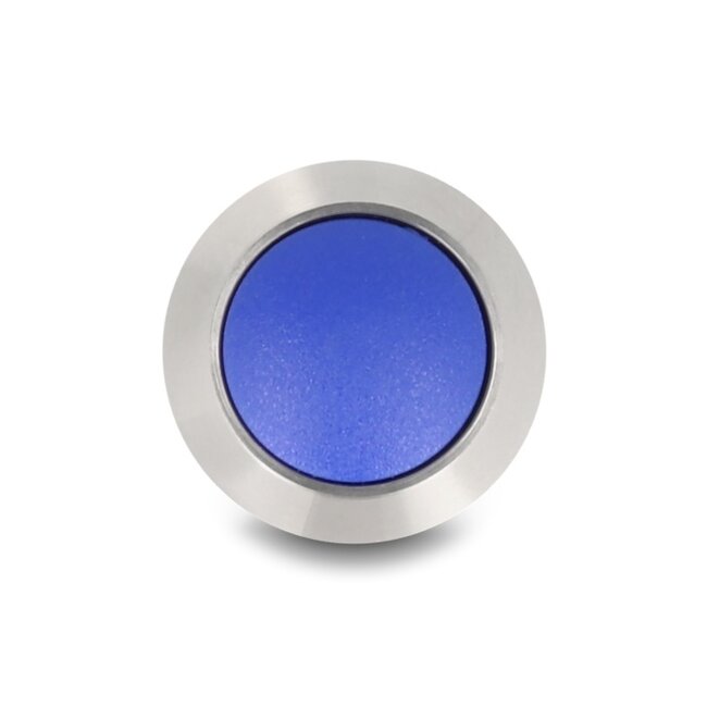 Delock Push Button for Installation 12 mm 2 x Screw Terminal blue