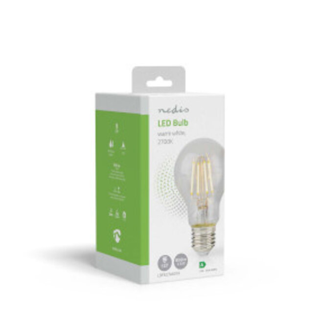 LED-Filamentlamp E27 | A60 | 3.8 W | 806 lm | 2700 K | Warm Wit | Retrostijl | 1 Stuks
