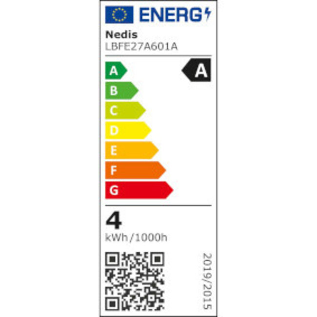 LED-Filamentlamp E27 | A60 | 3.8 W | 806 lm | 2700 K | Warm Wit | Retrostijl | 1 Stuks
