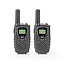 Walkie talkie Set | 2 Handsets | Tot 8 km | Frequentiekanalen: 8 | PTT / VOX | tot 2,5 uur | Koptelefoonoutput | Zwart