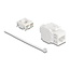 Delock Keystone Module RJ45 jack to LSA Cat.6A UTP 180° toolfree