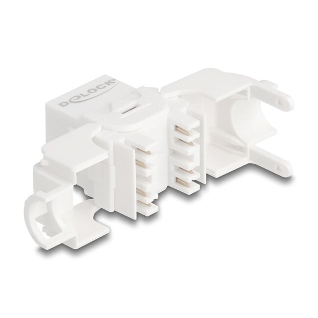 Delock Keystone Module RJ45 jack to LSA Cat.6A UTP 180° toolfree