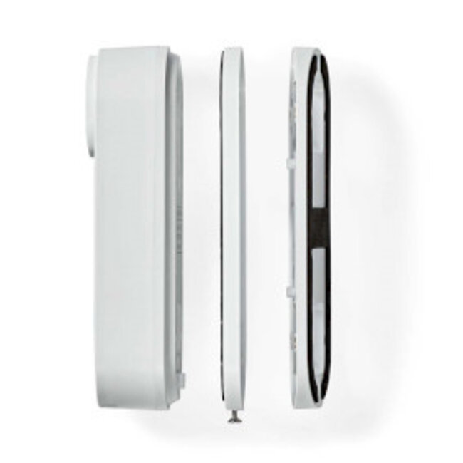 SmartLife Videodeurbel | Wi-Fi | Netvoeding | 1536x1536 | Cloud Opslag (optioneel) / microSD (niet inbegrepen) / Onvif | IP65 | Met bewegingssensor | Wit