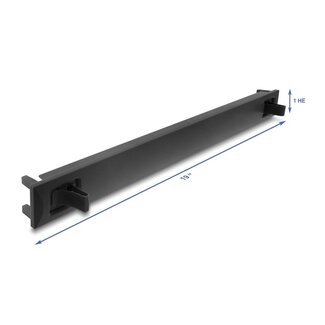 DeLOCK Delock 19″ 1U Blind Panel ABS plastic with snap-in function black