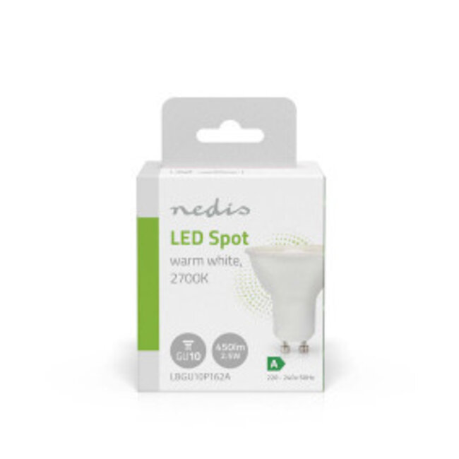 LED-Lamp GU10 | Spot | 2.5 W | 450 lm | 2700 K | Warm Wit | Retrostijl | 1 Stuks