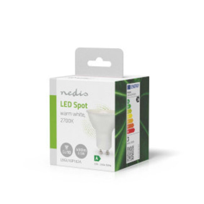 LED-Lamp GU10 | Spot | 2.5 W | 450 lm | 2700 K | Warm Wit | Retrostijl | 1 Stuks