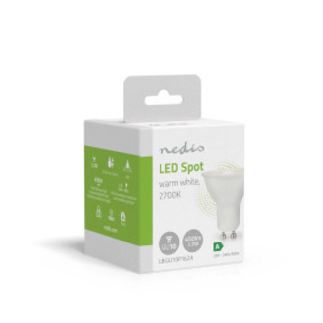 LED-Lamp GU10 | Spot | 2.5 W | 450 lm | 2700 K | Warm Wit | Retrostijl | 1 Stuks