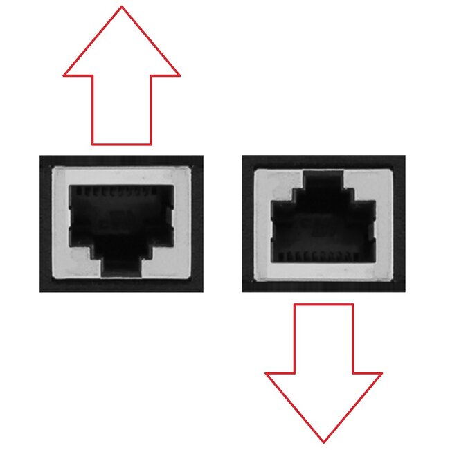 SFTP CAT6a netwerk verlengkabel | haaks | inbouwconnector | LSZH | zwart | 5 meter