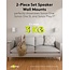 Goobay muurbeugel set voor Sonos PLAY:1 en Sonos ONE/ONE SL | full motion | wit