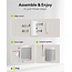 Goobay muurbeugel set voor Sonos PLAY:1 en Sonos ONE/ONE SL | full motion | wit