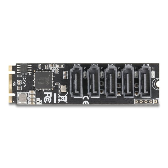 Delock M.2 2280 Key B+M Controller to 5 x SATA
