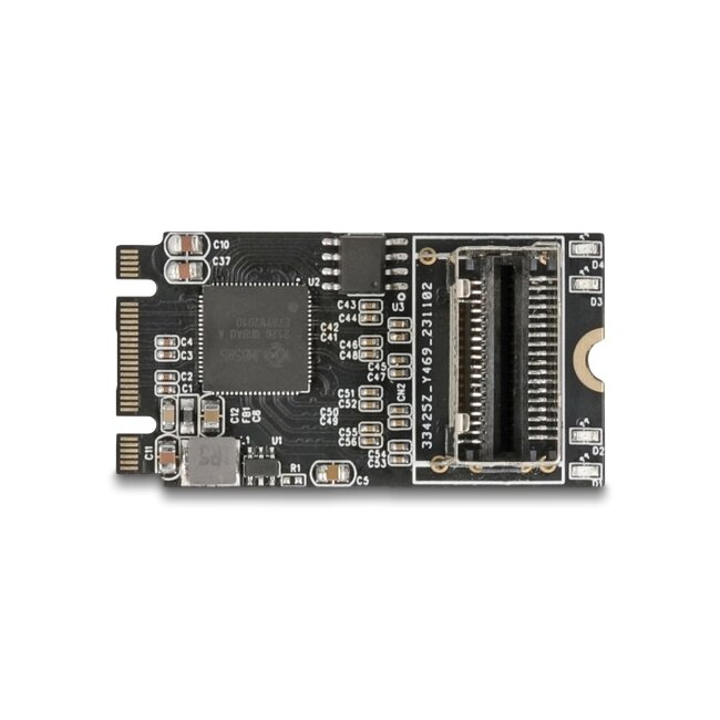 Delock M.2 2242 Key B+M Controller to 4 x SATA with 1 m cable