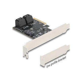 DeLOCK Delock PCI Express x4 Card to 5 Port SATA Controller - Low Profile Form Factor