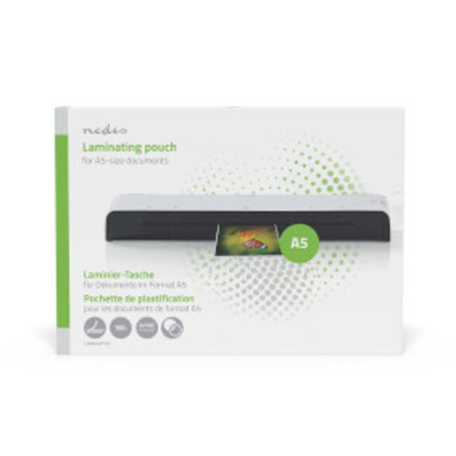 Lamineerhoes | A5 | Dikte: 100 µm | Verpakt per: 100 Stuks | PET | Transparant