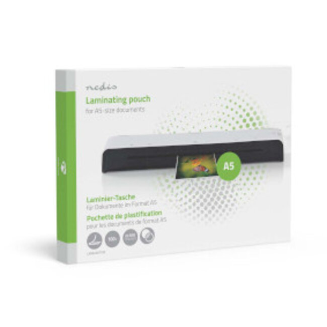 Lamineerhoes | A5 | Dikte: 100 µm | Verpakt per: 100 Stuks | PET | Transparant