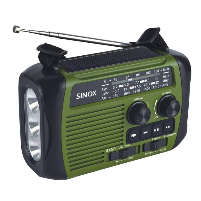 Sinox Lifestyle Noodradio, BT Speaker, Power bank and flashlight - all in one