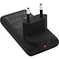 InLine® USB-voeding oplader, dual USB-C, PD, PPS, 65W, plat, zwart