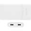 InLine® USB-voeding oplader, dual USB-C, PD, PPS, 65W, plat, wit