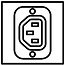 SCHROFF contactdoosstrip IEC C13 met aansluitkabel, 12x IEC C13, 19", met schakelaar