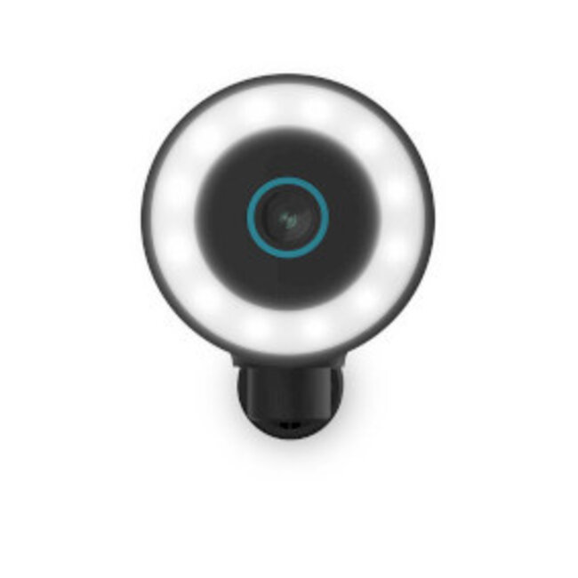 SmartLife Camera voor Buiten | Wi-Fi | Spotlight | 4K / 3840x2160 | IP65 | Cloud Opslag (optioneel) / microSD (niet inbegrepen) / Onvif | 5 V DC | Met bewegingssensor | Nachtzicht | Zwart
