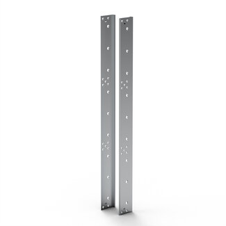 Schroff SCHROFF EuropacPRO achterhoek voor roestvast staal EMC pakking voor zijpaneel, 9 HE