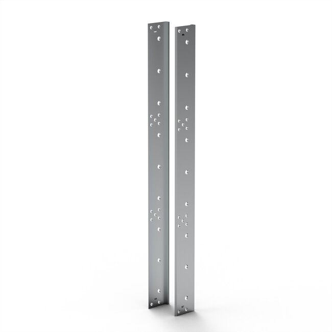 SCHROFF EuropacPRO achterhoek voor roestvast staal EMC pakking voor zijpaneel, 9 HE