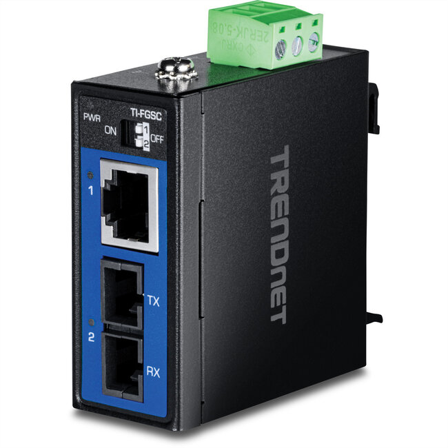 TRENDnet TI-FGSC Industrial Medienkonverter 1000BASE-LX Multi-Mode SC 1km