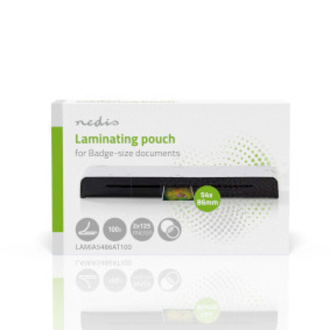Lamineerhoes | 54x86mm | Dikte: 125 µm | Verpakt per: 100 Stuks | PET | Transparant