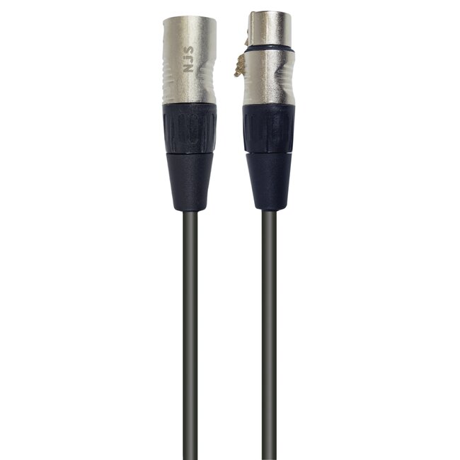 NJS/Rean Professional 3-pins XLR DMX kabel | 1 meter