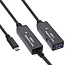InLine USB-C - USB-A actieve verlengkabel | USB3.0 5 Gbps | 15 meter