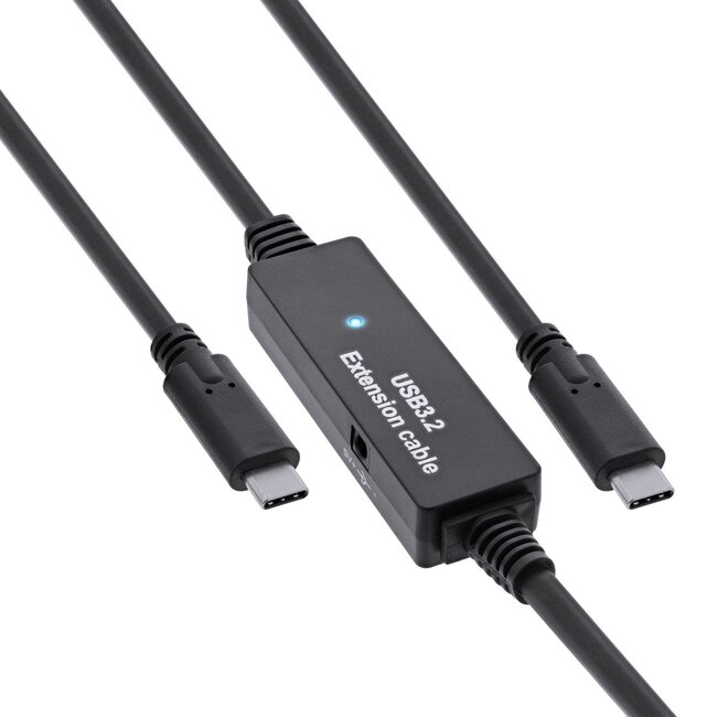 InLine USB-C actieve kabel | USB3.0 5 Gbps | 10 meter