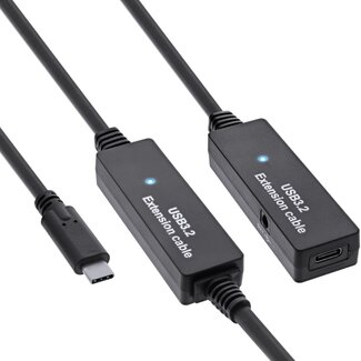 InLine InLine USB-C actieve verlengkabel | USB3.0 5 Gbps | 10 meter