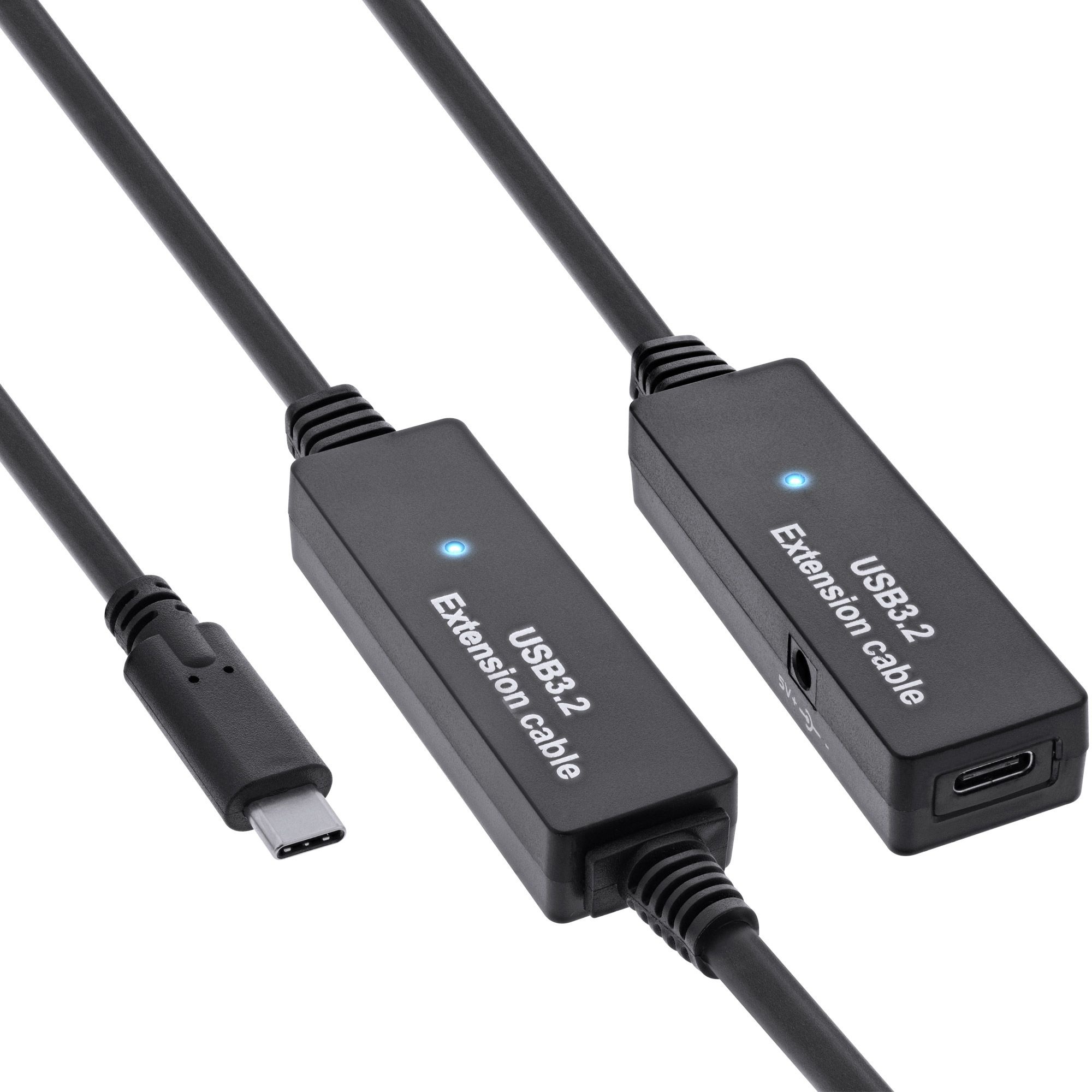 InLine 35656C USB-kabel USB 3.2 Gen 1 (3.1 Gen 1) 15 m USB C Zwart