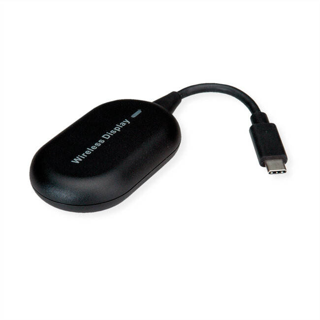 ROLINE Drahtloses P2P-Anzeige-Dongle-Set, Tx+Rx, HDMI, 1080p, 20 m