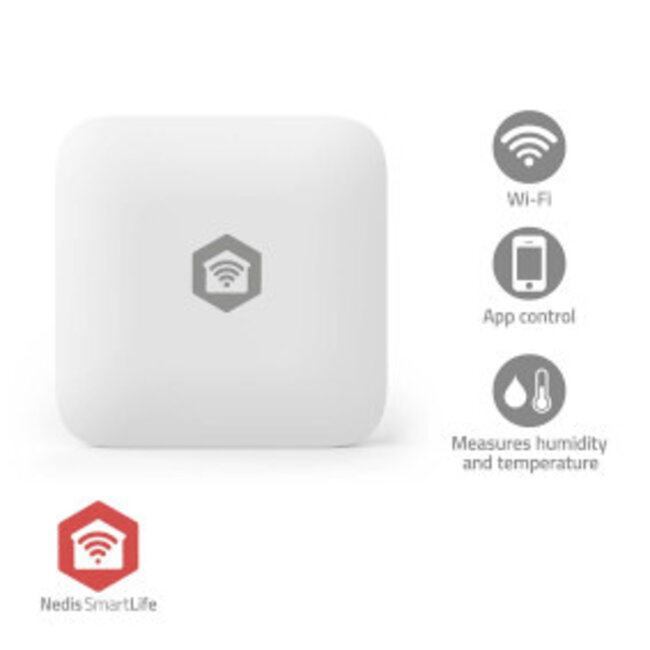 SmartLife Klimaatsensor | Zigbee 3.0 | Batterij Gevoed | Android™ / IOS | Wit