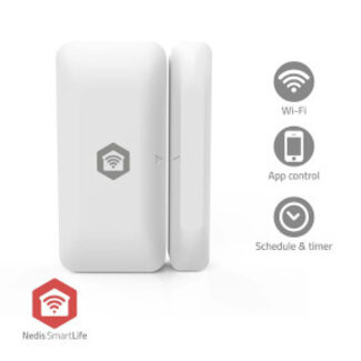 Nedis SmartLife Slimme Deur/Raam Sensor | Zigbee 3.0 | Batterij Gevoed | Android™ / IOS | Wit