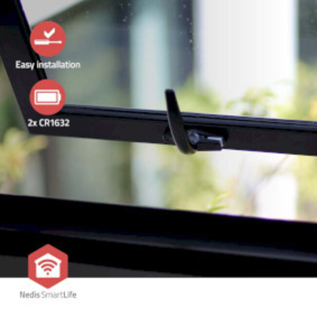 SmartLife Slimme Deur/Raam Sensor | Zigbee 3.0 | Batterij Gevoed | Android™ / IOS | Wit