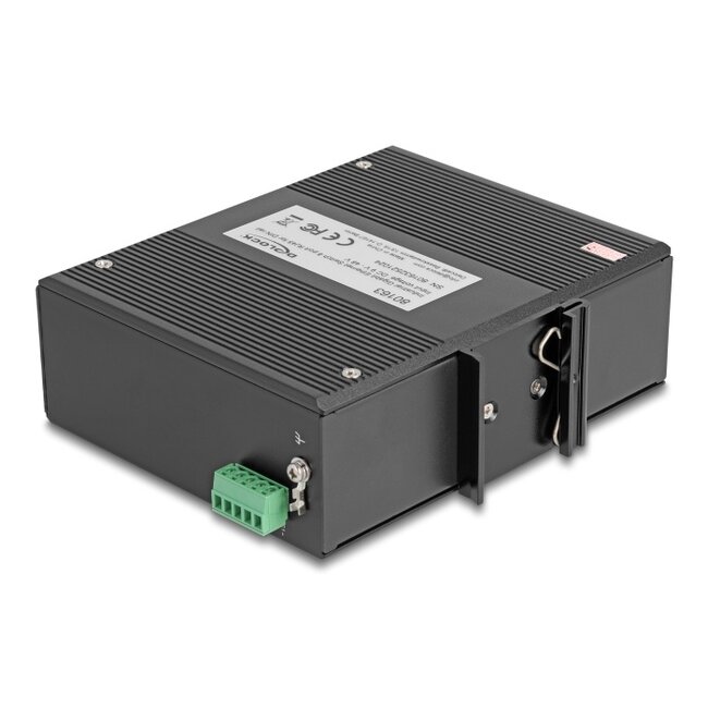 Delock Industrial Gigabit Ethernet Switch 8 Port RJ45 for DIN rail