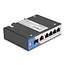 Delock Industrial Gigabit Ethernet Switch 4 Port PoE 1 Port RJ45 1 Port SFP for DIN rail