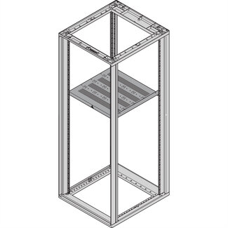 Schroff SCHROFF Fachboden, stationär - 19"FACHB.STAT.600B 900T 7021