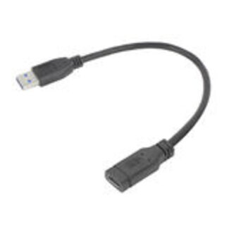 ACT ACT USB Type-A male naar USB Type-C® female adapterkabel 0,2m