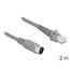 Delock Cable RJ50 male to DIN 8 pin male 2 m grey