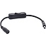 DC verlengkabel met schakelaar | 5,5 x 2,5mm | max. 140W | zwart | 0,20 meter