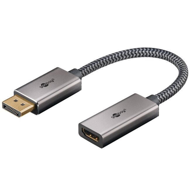 Goobay Plus DisplayPort - HDMI adapter | 4K 60Hz | 0,20 meter