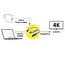 InLine HDMI - DisplayPort kabel | USB-A voeding | 4K 30Hz | 1,5 meter