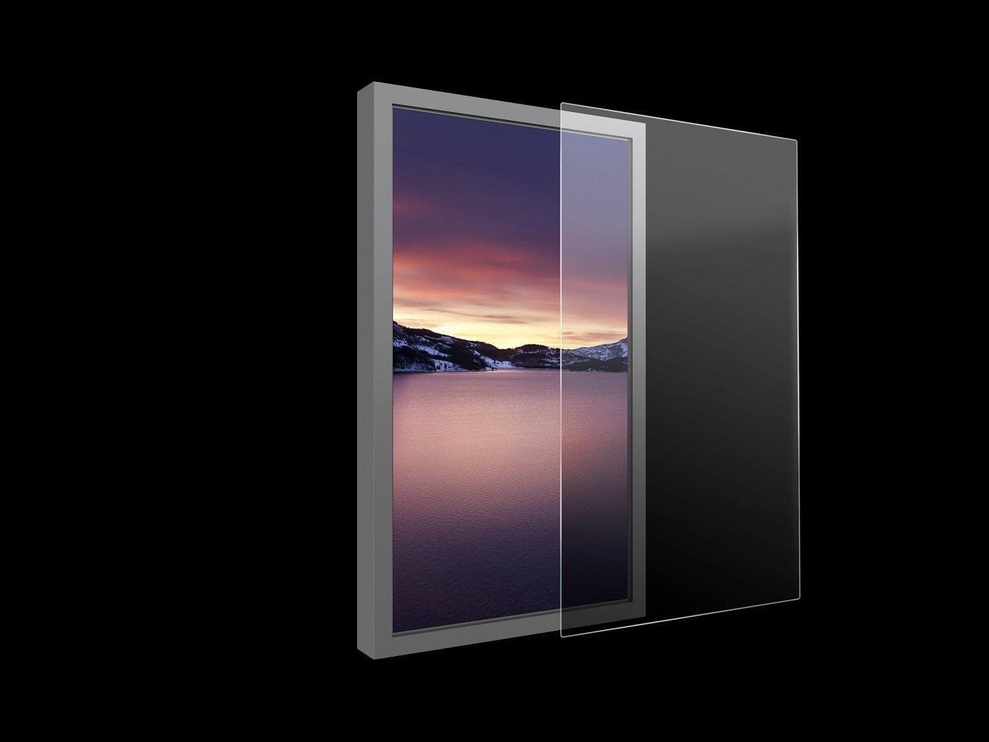 Multibrackets m - Montagecomponent - for enclosure / LCD TV - transparent