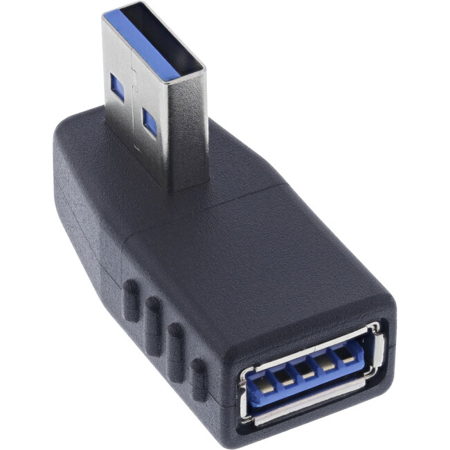 InLine® USB 3.2 Gen.1-adapter, USB-A mannelijk naar vrouwelijk, 270° horizontaal