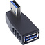 InLine® USB 3.2 Gen.1-adapter, USB-A mannelijk naar vrouwelijk, 270° horizontaal