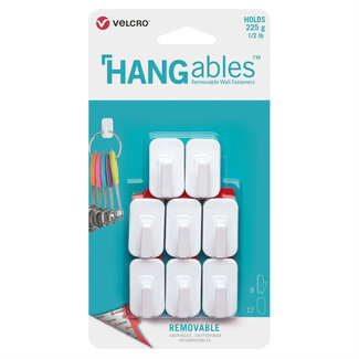 Velcro VELCRO® HANGables Mikro-Klebe-Haken 225g, 8 St. wiederablösbar, weiß